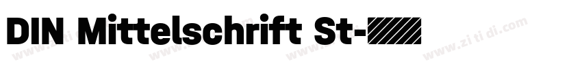 DIN Mittelschrift St字体转换
